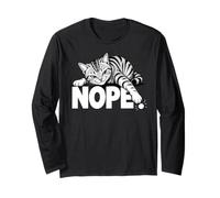 Cat No, Non Oggi Bad Attitude Naughty Sly Kitten Maglia a Manica