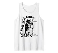 Cat Noir Jazz Club Contrabbasso Vintage Canotta