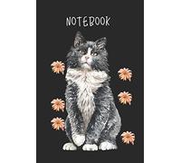 Cat notebook:: cat watercolor designed, a notebook, journal or composition book. This paperback notebook is 6" x 9" (approximately A5) and has 120 pages that are wide ruled.