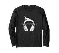 Cat on Cuffie Maglia a Manica
