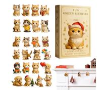 Cat Ornament Christmas Advent | 2D Acrylic Cats Pendants | Funny Decorative Kitten Hanging Countdown Calendar Ornaments for Living Room Family Adults Kids Holiday Party Favors