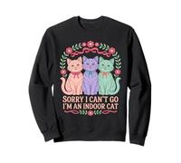 Cat Owners Introverts Sorry I Can't Go I'm An Indoor Cat Felpa