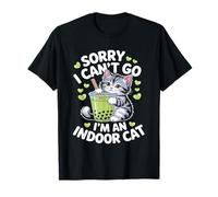 Cat Owners Introverts Sorry I Cant Go Im An Indoor Cat Maglietta