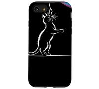 Cat Painting Rainbow With Brush Creative Pride Art Cat Custodia per iPhone SE (2020) / 7 / 8