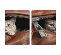 Cat Peeks Out Porta passaporto ultra sottile in pelle PU organizer per documenti da viaggio compatto premium internazionale per passaporto americano custodia per donne uomini