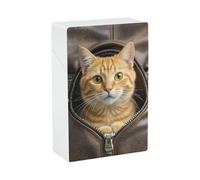 Cat Peeksof Pocket Portasigarette Rigido, Scatola Portasigarette Portatile e Impermeabile per Uomini e Donne