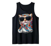 Cat Pet Granny Square Crochet Yarn Crochet Lover Canotta