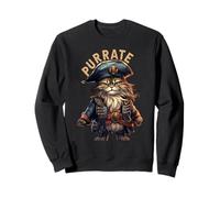 Cat Pirate, The Pirates Cat, Purrate Cat Kitty Lover Felpa