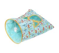 Cat Play Tunnel, Foldable Pet Tunnel Bag, Interactive Toy for Indoor Cats and Kittens, Creative Crinkle Tube for Exploration, Exercise, and Entertainment