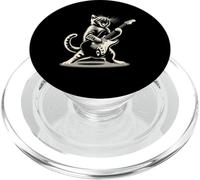 Cat Playing Guitar Cat Rock And Roll Cat Rock Star Funny Cat PopSockets PopGrip per MagSafe
