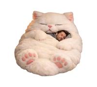 Cat Plush Sleeping Bag - Warm Kitty Nap Sack, Washable Bedding for Resting, Soft Fabric Lounger, Cold Season Sleep Gear with Refined Stitching Finish, Indoor Resting Equipment for Sleeping & Napping