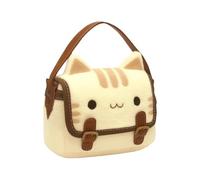 Cat Plush Tote Bag, Cute Animal Messenger Purse, Soft Faux Shoulder Bag with Spacious Interior, Lightweight Handbag with Adjustable Strap, Women Girl Accessory for Short Trips Commuting