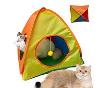 Cat Portable Tent, Esercise Tents Kittens, 19,69 x 18,11 in Versitile Pet Shelter, Outdoor Cat Enclosure, Breathable Travel Crate for Cats & Small Dogs, Balcony, Living Room, Yard, Lawn, Pets Play
