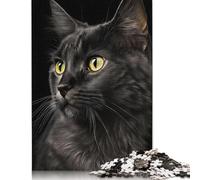 Cat Portrait Photo Jigsaw Puzzle Impossibili 1000 Pezzi Decorazione Per La Casa. Giochi Rilassamento E Intelligence Per Adulti E Ragazzi Da 14 Anni 1000pcs (38x26cm)