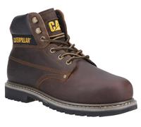 CAT Powerplant Sicurezza Stivali da Uomo IN Pelle Punta Acciaio Caterpillar Work