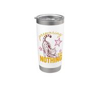 Cat Preparing To Do Nothing Funny Lazy Relaxation Humor Bicchiere termico in acciaio inox doppia parete