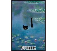 Cat Print Monet Waterlily Notebook: The Perfect Funny Note for Parents A 6x9 Blank Lined Journal (110 Pages) to Write, Plan, and Laugh