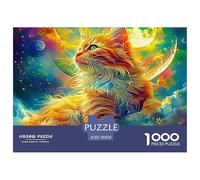 Cat Puzzle 1000 Pezzi Bambini Adulti Impegnativo E Difficile Giochi Rilassamento E Intelligence,Idea Regalo Uomo E Donna 70x50cm/1000pcs
