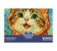 Cat Puzzle 1000 Pezzi Relax - Ideale Per Meditazione E Mindfulness, Alta Definizione, Giochi Da Tavolo - 38x26cm/1000pcs