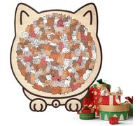 Cat Puzzle - 135-Piece Wooden Maze and Jigsaw Board Game for Educational Play and Cognitive Development, Fun Interactive Toy for Kids, Boys, Girls, Preschool Learning Activities