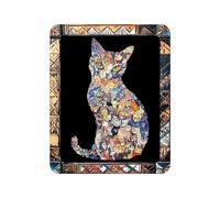 Cat Puzzle Board - Wooden Irregular Jigsaw Game, Interactive Animal Puzzle with Unique Shaped Pieces, 21x26cm Wooden Set 600g Tabletop Activity, Cat Theme Brain Game for Night Travel Desk