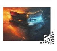 Cat Puzzle Da 1000 Pezzi Puzzle Da 1000 Pezzi Per Adulti Puzzle Impossible Puzzle Puzzle Intelligente Per Regalo Tutti Gli Adulti 1000pcs (75x50cm)
