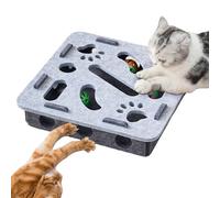 Cat Puzzle Toy - Cat Treat Puzzle | Interactive Caat Toy | Puzzle & Play, Interactive Treats Puzzles Cats Toys Dog Hide N' Slide Treat Puzzlle Enrichment Toys Maze Mind Game Track Balls
