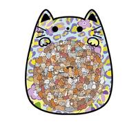 Cat Puzzle - Wooden Jigsaw Toy, 135 Piece Animal Shape, Interesting Design for Adults Kids, Educational Project, Home Decorations, Birthday for Boys Girls, Fun Family Game