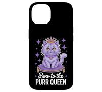 Cat Queen - Gatto divertente Custodia per iPhone 14