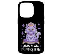 Cat Queen - Gatto divertente Custodia per iPhone 14 Pro