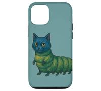 Cat R Pillar Caterpillar Cat art simpatico e divertente gatto Custodia per iPhone 12/12 Pro