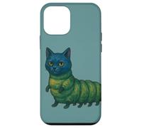 Cat R Pillar Caterpillar Cat art simpatico e divertente gatto Custodia per iPhone 12 mini