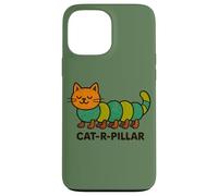 Cat R Pillar Caterpillar Cat art simpatico e divertente gatto Custodia per iPhone 13 Pro Max
