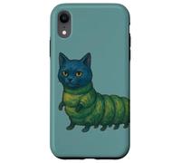 Cat R Pillar Caterpillar Cat art simpatico e divertente gatto Custodia per iPhone XR