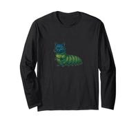 Cat R Pillar Caterpillar Cat Art Simpatico e Divertente Gatto Maglia a Manica