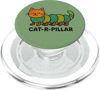 Cat R Pillar Caterpillar Cat art simpatico e divertente gatto PopSockets PopGrip per MagSafe