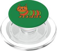 Cat R Pillar Caterpillar Cat art simpatico e divertente gatto PopSockets PopGrip per MagSafe