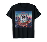 Cat Rage Consumes Me Horrors Persist Funny Kitty Retro Citazione Maglietta