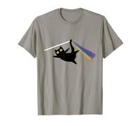 Cat Rainbow Light Refraction Cool Prism Science Spectrum Maglietta