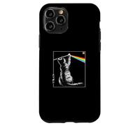 Cat Rainbow Prism Arte Giapponese - Spettro di Luce Minimalista Custodia per iPhone 11 Pro