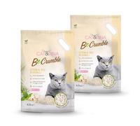 Cat&Rina BeCrumble, Lettiera in granuli per Gatti al Tofu 4,5kg, 2 Pezzi
