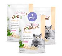 Cat&Rina BeNatural, Lettiera per Gatti al Tofu 5,5L, 3 pezzi