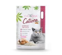Cat&Rina Catioca, lettiera in granuli per gatti alla tapioca da 2,5kg Agglomerante e Vegetale. Si smaltisce nell'organico. Sabbia gatti anti odore, 1 pezzo