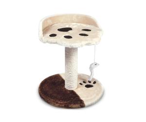 Cat&Rina Classic Zampa, Tiragraffi e Piattaforma Giochi con 1 Ripiano Superiore, Per il Gatto, Dimensioni cm 42 x 43 h