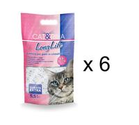 Cat&Rina Long Life Lettiera ai Cristalli di Silicio 5,5L Confezione da 6 pezzi