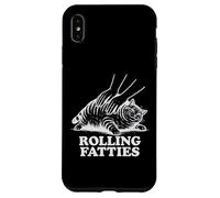 Cat Rolling Fatties Funny Kitten Lovers Kitty Men Women Custodia per iPhone XS Max