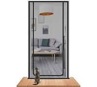Cat Screen Porta adatta a porte di dimensioni fino a 80 cm x 200 cm, resistente per animali domestici, impedisce ai cani e gatti di correre, rete divisoria per animali domestici, doppia cerniera