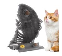 Cat Self Grooming Brush - Kitten Fish Shape Corner Massage Toy,