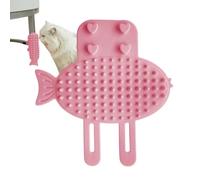 Cat Self Scratcher, Adjustable Wall Corner Cat Grooming Brush With Soft Silicone Bristles, Interactive Self-Groomer Massager For Table Leg - Itch Relief & Shedding Control For Indoor Cats