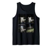 Cat Selfie Alien UFO Divertente Incontro Design Canotta
